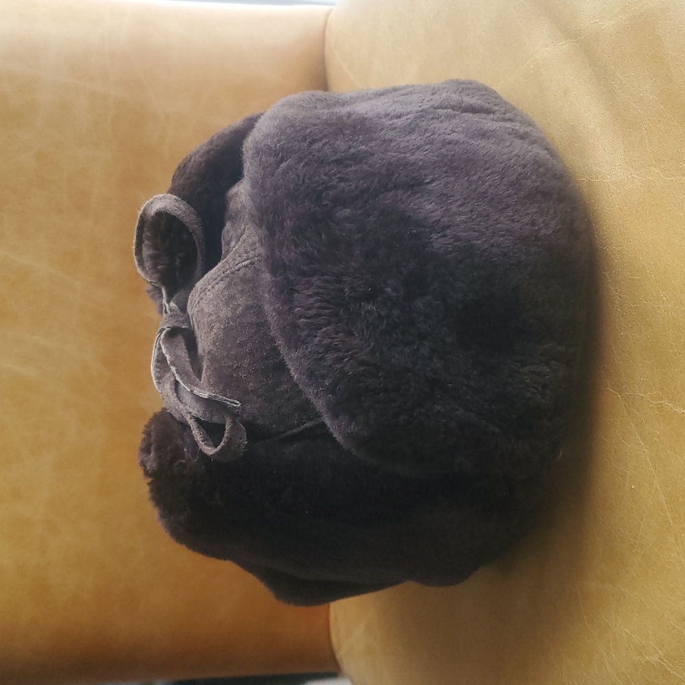 Sheared Beaver Fur Suede Trapper Winter Hat Unisex